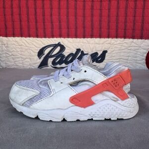 Size 10c - Nike Air Huarache Toddler White Pink Trainer 704952-108
